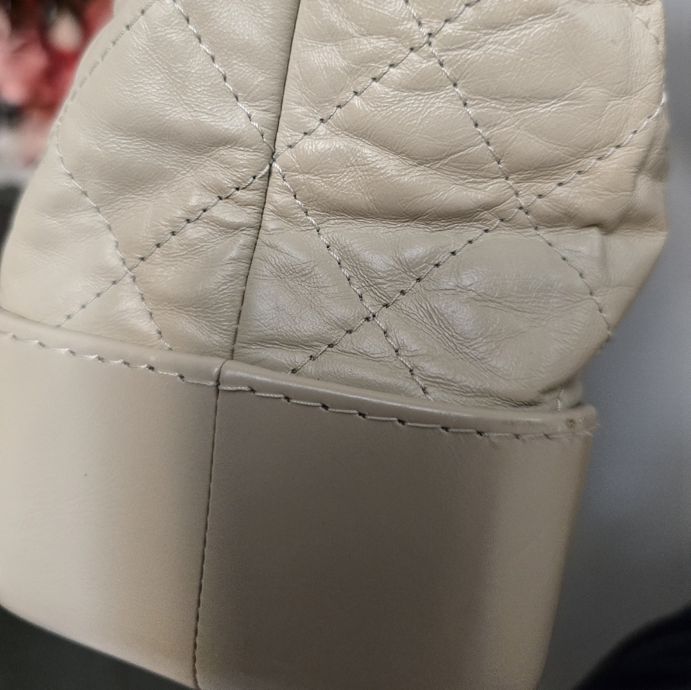 Chanel Beige Aged Calfskin Quilted Gabrielle Backpack - Picture 3 of 12